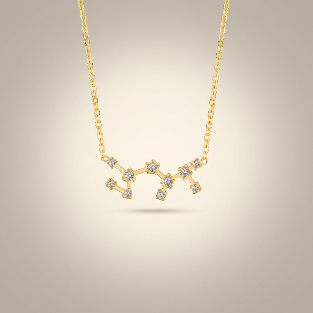 Schütze Sternzeichen-Kette Gold