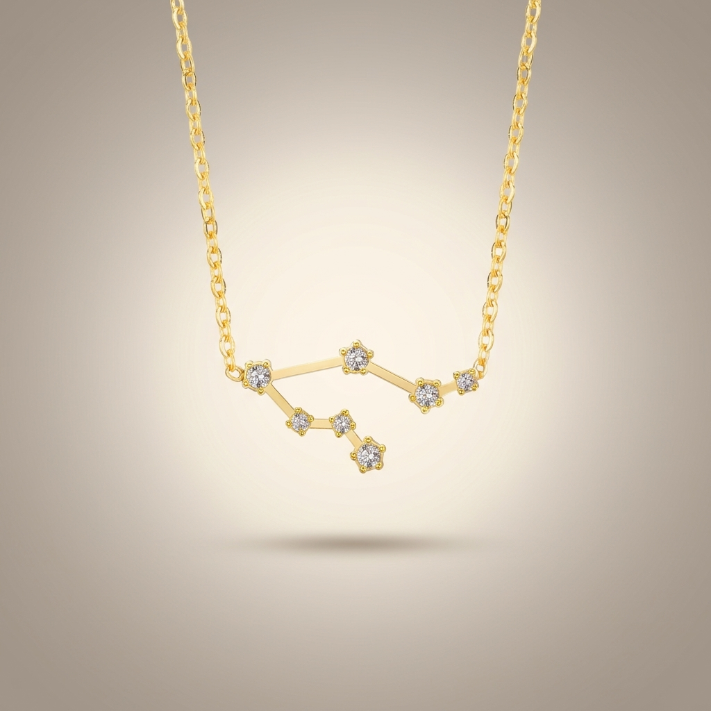 Zwillinge Sternzeichen-Kette Gold