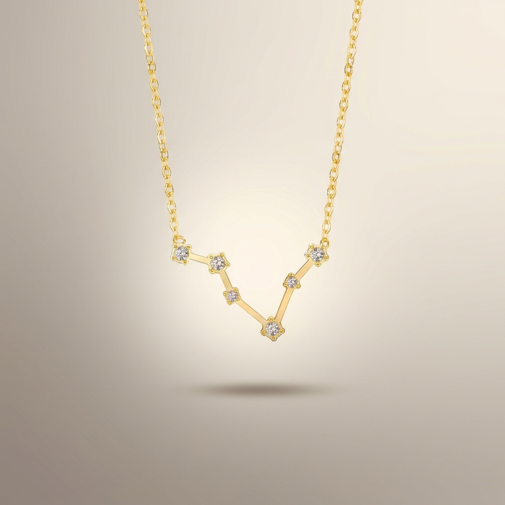 Fische Sternzeichen-Kette Gold