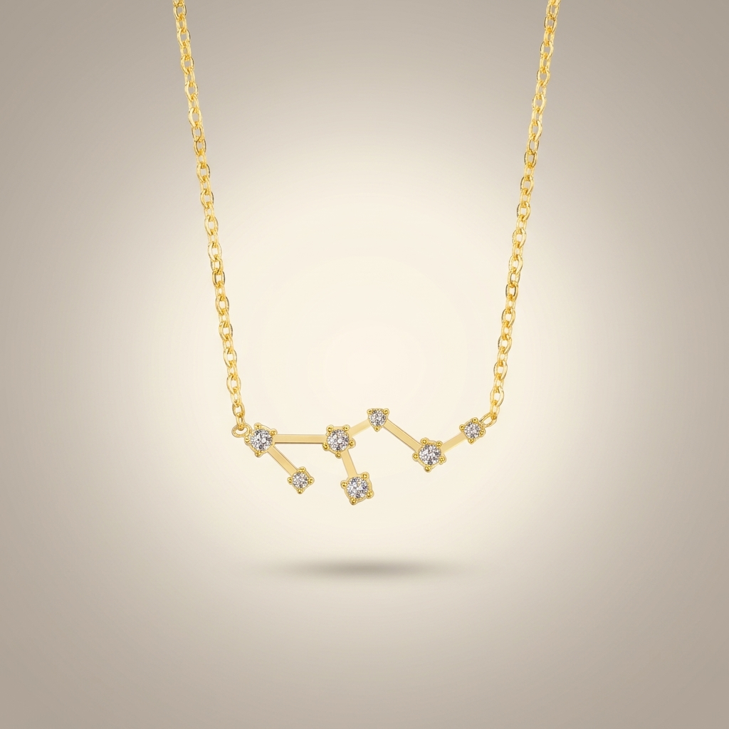 Löwe Sternzeichen-Kette Gold