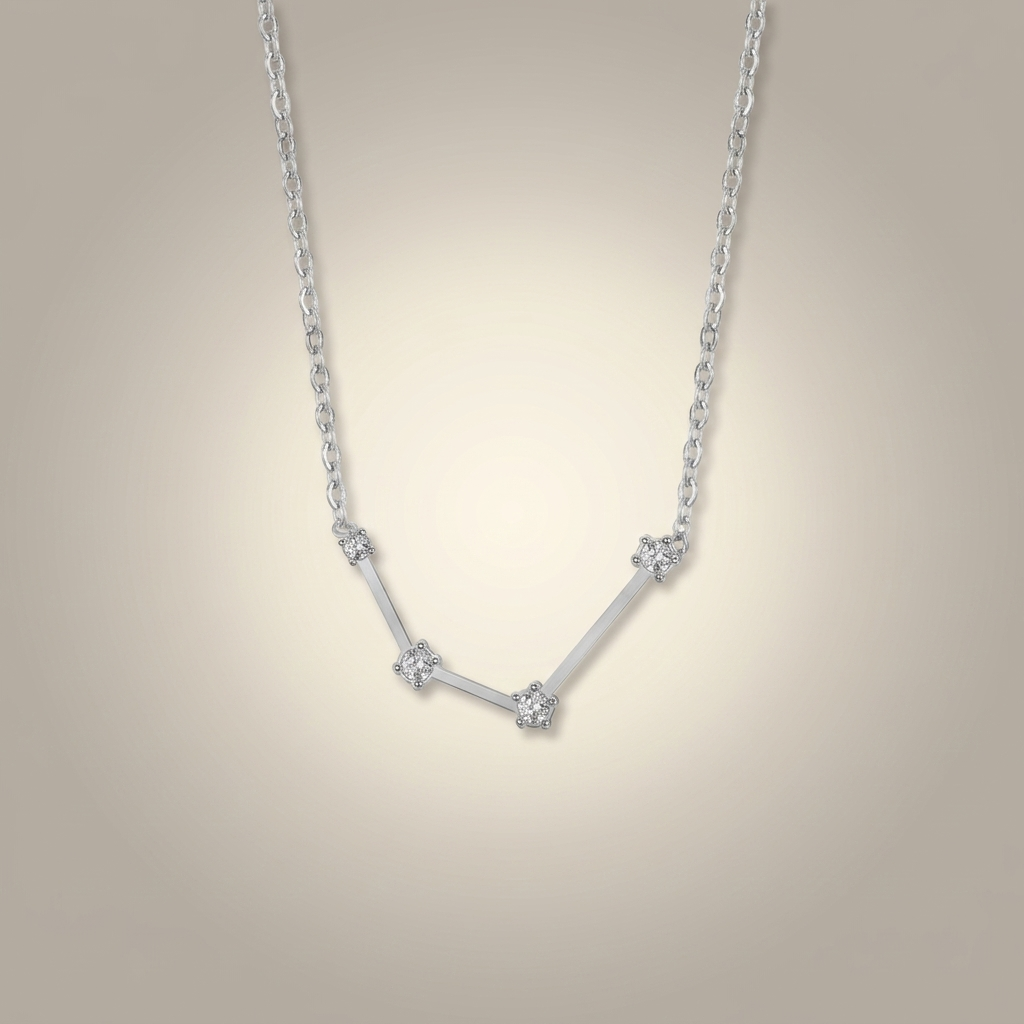 Wassermann Sternzeichen-Kette Silber